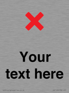 Custom plain background, red cross sign